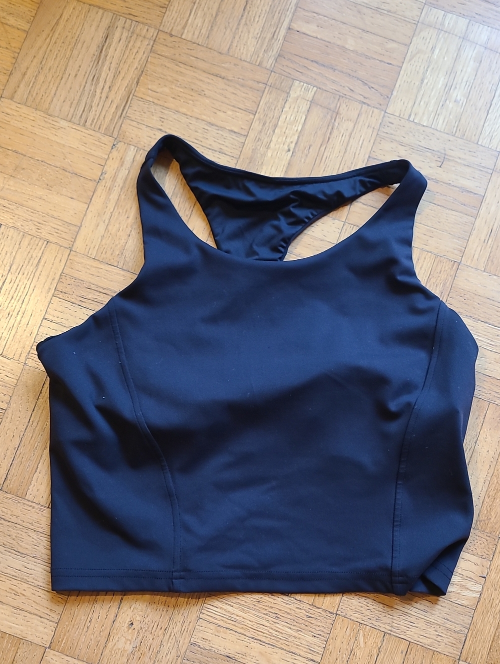 lululemon wunder train racer back tank top black size 12 b/c cup